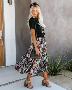DRES-001 Pleats, Please Floral Midi Skirt - LAST CHANCE -clothes Sales pleatspleasefloralmidiskirt04