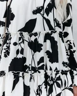 Promenade Printed Mock Neck Babydoll Dress - FINAL SALE 12 Promenade Printed Mock Neck Babydoll Dress - FINAL SALE -clothes Sales promeneadeprintedmockneckbabydolldress24