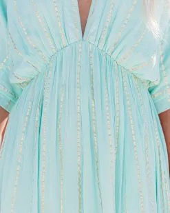 Queenie Woven Shimmer Midi Dress - Mint - FINAL SALE 11 Queenie Woven Shimmer Midi Dress - Mint - FINAL SALE -clothes Sales queeniewovenshimmermididressmint74