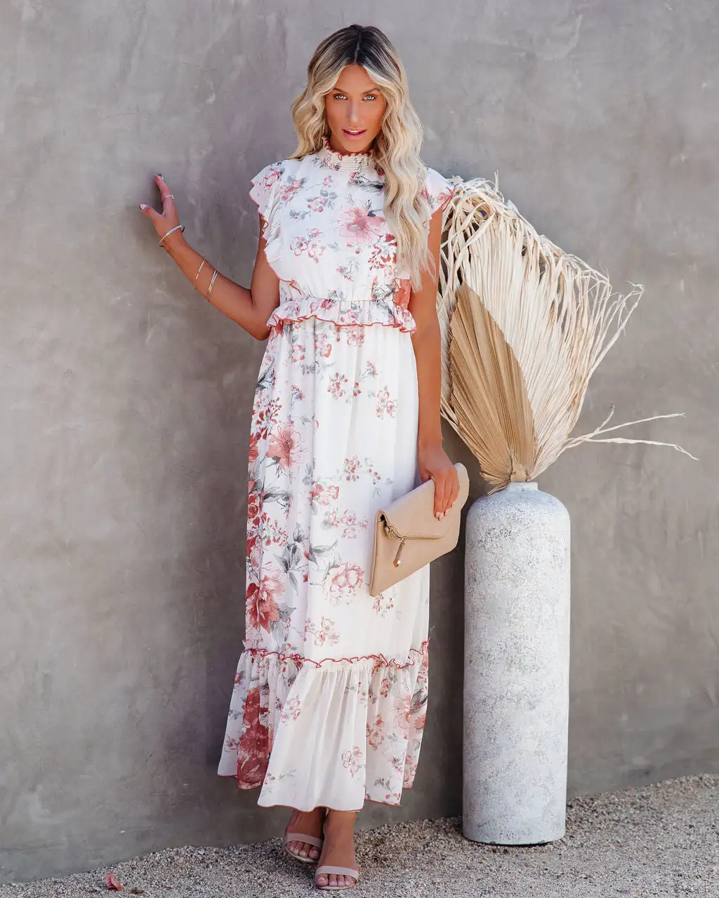 Read My Tulips Smocked Ruffle Maxi Dress - LAST CHANCE 1 Read My Tulips Smocked Ruffle Maxi Dress - LAST CHANCE