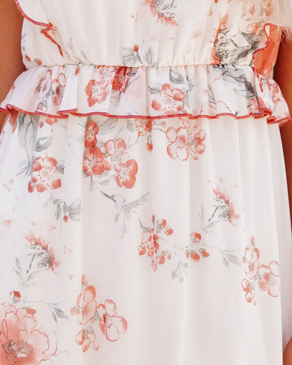 Read My Tulips Smocked Ruffle Maxi Dress - LAST CHANCE 4 Read My Tulips Smocked Ruffle Maxi Dress - LAST CHANCE - Image 4