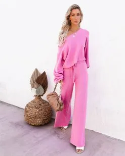 ON T-001 Rexa Wide Leg Knit Pants - Pink - FINAL SALE 12 ON T-001 Rexa Wide Leg Knit Pants - Pink - FINAL SALE -clothes Sales rexabillowedsleeveknittopandpantspink60 bb76f595 0cde 4f39 a05a 6490ef4e92f1