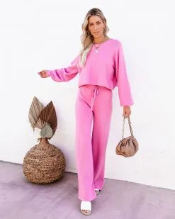 ON T-001 Rexa Wide Leg Knit Pants - Pink - FINAL SALE 14 ON T-001 Rexa Wide Leg Knit Pants - Pink - FINAL SALE -clothes Sales rexabillowedsleeveknittopandpantspink6 f1efa756 7baa 4071 a2fc c8460b89abf2