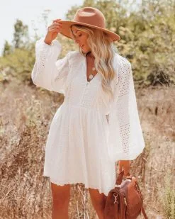 Rising Wind Cotton Eyelet Dress - FINAL SALE -clothes Sales risingwindcottoneyeletdress48