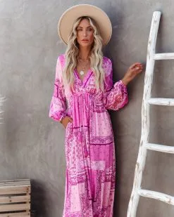 Ronica Pocketed Patchwork Maxi Dress - FINAL SALE -clothes Sales ronicapocketedpatchworkmaxidress45