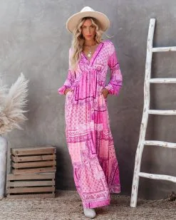 Ronica Pocketed Patchwork Maxi Dress - FINAL SALE -clothes Sales ronicapocketedpatchworkmaxidress59