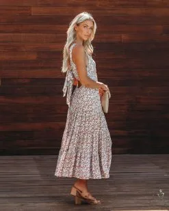 DRES-001 Roses Galore Midi Dress - FINAL SALE -clothes Sales rosesgaloremididress42