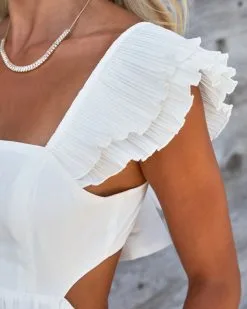 Sabaneta Cotton Pocketed Babydoll Dress - White - FINAL SALE 12 Sabaneta Cotton Pocketed Babydoll Dress - White - FINAL SALE -clothes Sales sabanetacottonpocketedbabydolldresswhite112