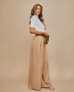 MUST-001 Taylor Belted Pocketed Pants - Khaki -clothes Sales septembermockneckribbedknittopivoryandbeltedpocketedpantskhaki21 74c2cdce 474f 4419 be7a 06e6342be6e1