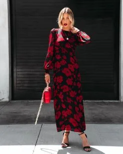 Serendipity Floral Chiffon Maxi Dress - FINAL SALE