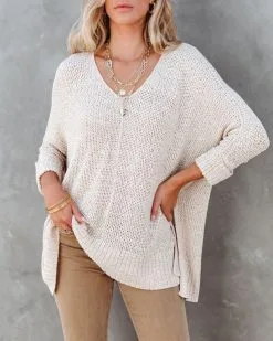 Sienna Oversized Knit Sweater - Natural - FINAL SALE -clothes Sales siennaoversizedknitsweaternatural58