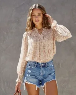 Sincerely Yours Floral Chiffon Top
