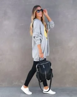 Happy Beats Oversized Hoodie - FINAL SALE -clothes Sales smileyfacehoodedsweater46