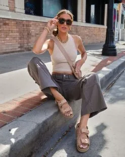 BLUE-001 Something About Jane High Waisted Cargo Pants - Dark Taupe - SALE -clothes Sales somethingaboutjanehighwaistedcargopantsdarktaupe 93