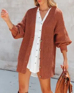Stay Cozy Knit Cardigan - Camel - FINAL SALE -clothes Sales staycozyknitcardigancamel108