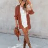 Stay Cozy Knit Cardigan - Camel - FINAL SALE