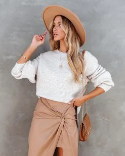 Sunday Morning Feeling Knit Sweater - Beige -clothes Sales sundaymorningfeelingknitsweaterbeige79