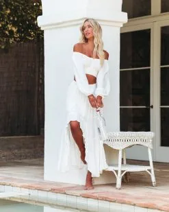 VINT-001 Svea Swiss Dot Shimmer High Low Midi Skirt - White Gold - LAST CHANCE 17 VINT-001 Svea Swiss Dot Shimmer High Low Midi Skirt - White Gold - LAST CHANCE -clothes Sales sveaswissdotshimmerofftheshouldertopandhighlowmidiskirtwhitegold205