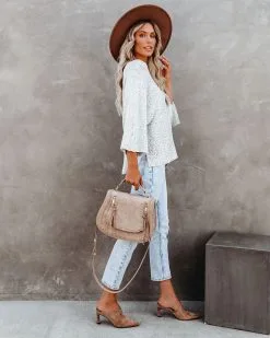 Sweater Weather Speckled Knit Sweater - Stone - FINAL SALE -clothes Sales sweaterweatherknitsweaterstone5