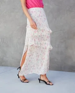 PROM-001 Sweet Homecoming Floral Chiffon Tiered Maxi Skirt - SALE 11 PROM-001 Sweet Homecoming Floral Chiffon Tiered Maxi Skirt - SALE -clothes Sales sweethomecomingfloralchiffontieredmaxiskirt41