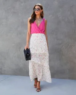 PROM-001 Sweet Homecoming Floral Chiffon Tiered Maxi Skirt - SALE 12 PROM-001 Sweet Homecoming Floral Chiffon Tiered Maxi Skirt - SALE -clothes Sales sweethomecomingfloralchiffontieredmaxiskirt91