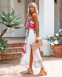 SALT-001 Take Me To Paradise Printed Maxi Dress - Ivory - FINAL SALE -clothes Sales takemetoparadiseprintedmaxidressivory13