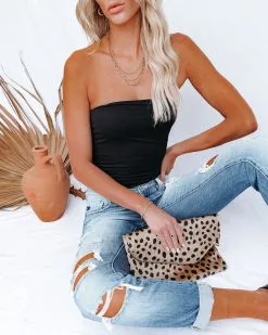 BLUE-001 Talent Strapless Knit Bodysuit - Black - LAST CHANCE -clothes Sales talenstraplessknitbodysuitblack37