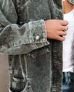 Tempted Cotton Pocketed Corduroy Shacket - Olive - FINAL SALE 13 Tempted Cotton Pocketed Corduroy Shacket - Olive - FINAL SALE -clothes Sales temptedcottonpocketedcorduroyshacketolive7