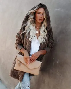 The Coziest Yet Pocketed Cardigan - Mocha - FINAL SALE