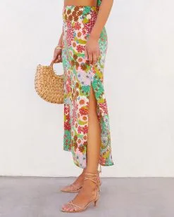 DRES-001 Tokyo Floral Slit Midi Skirt -clothes Sales tokyofloralbacktiecropandmidiskirt60