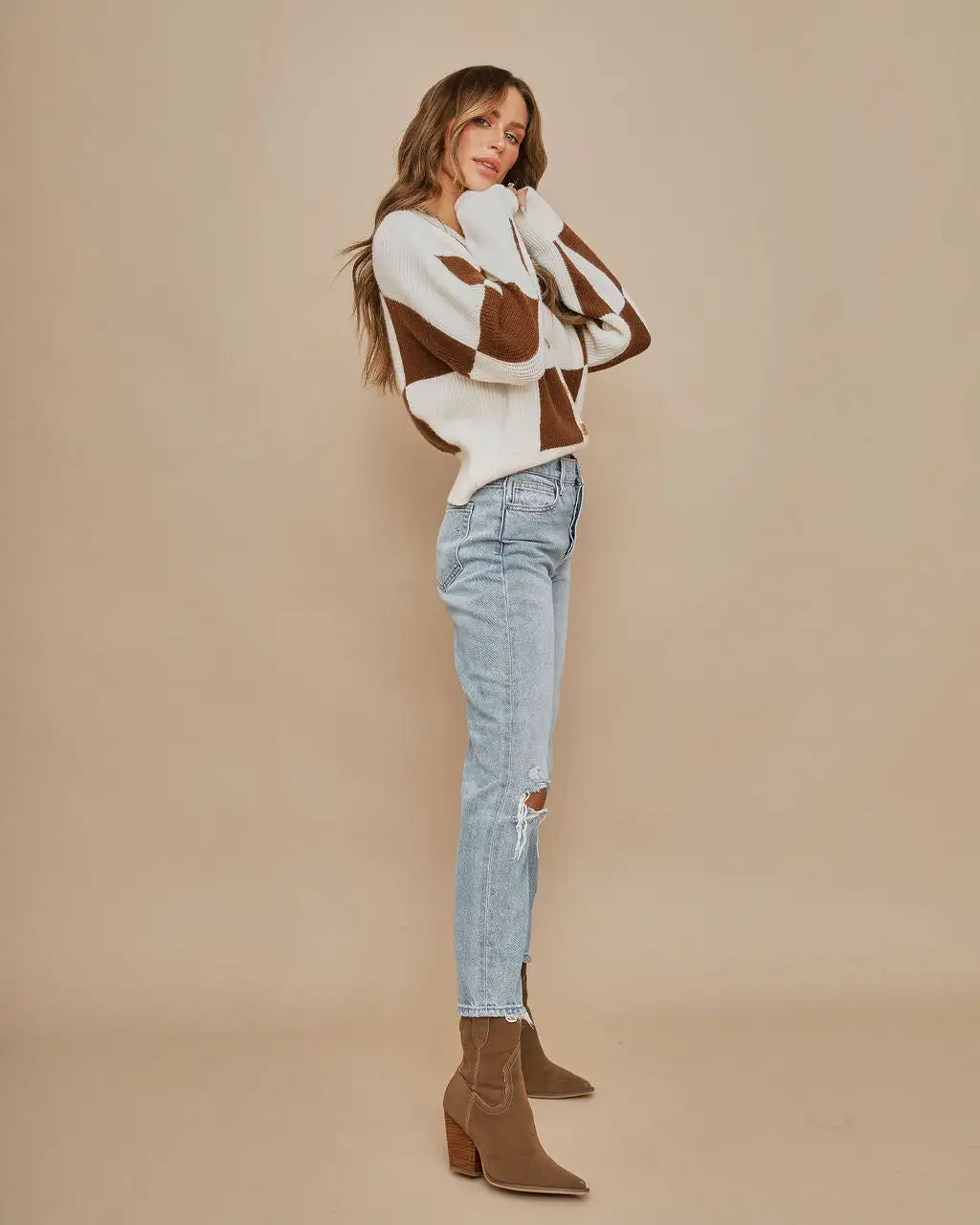 Try Your Best Check Cardigan - FINAL SALE 5 Try Your Best Check Cardigan - FINAL SALE - Image 5