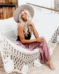 CHAT-001 Uma Smocked Tie Dye Pants - Mauve Grey - FINAL SALE -clothes Sales umasmockedembroideredpants15