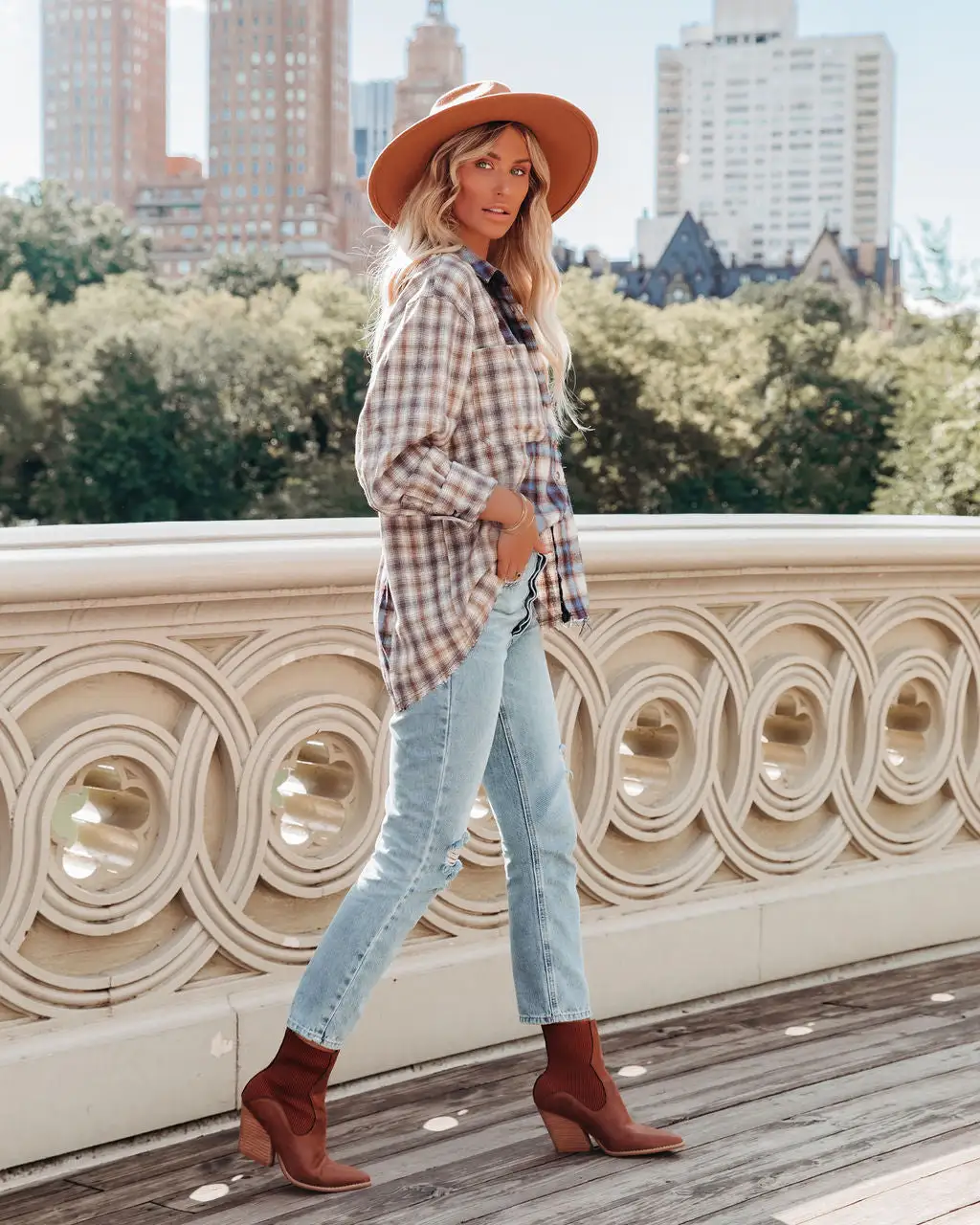 Veryl Cotton Frayed Plaid Button Down Top - FINAL SALE 6 Veryl Cotton Frayed Plaid Button Down Top - FINAL SALE - Image 6