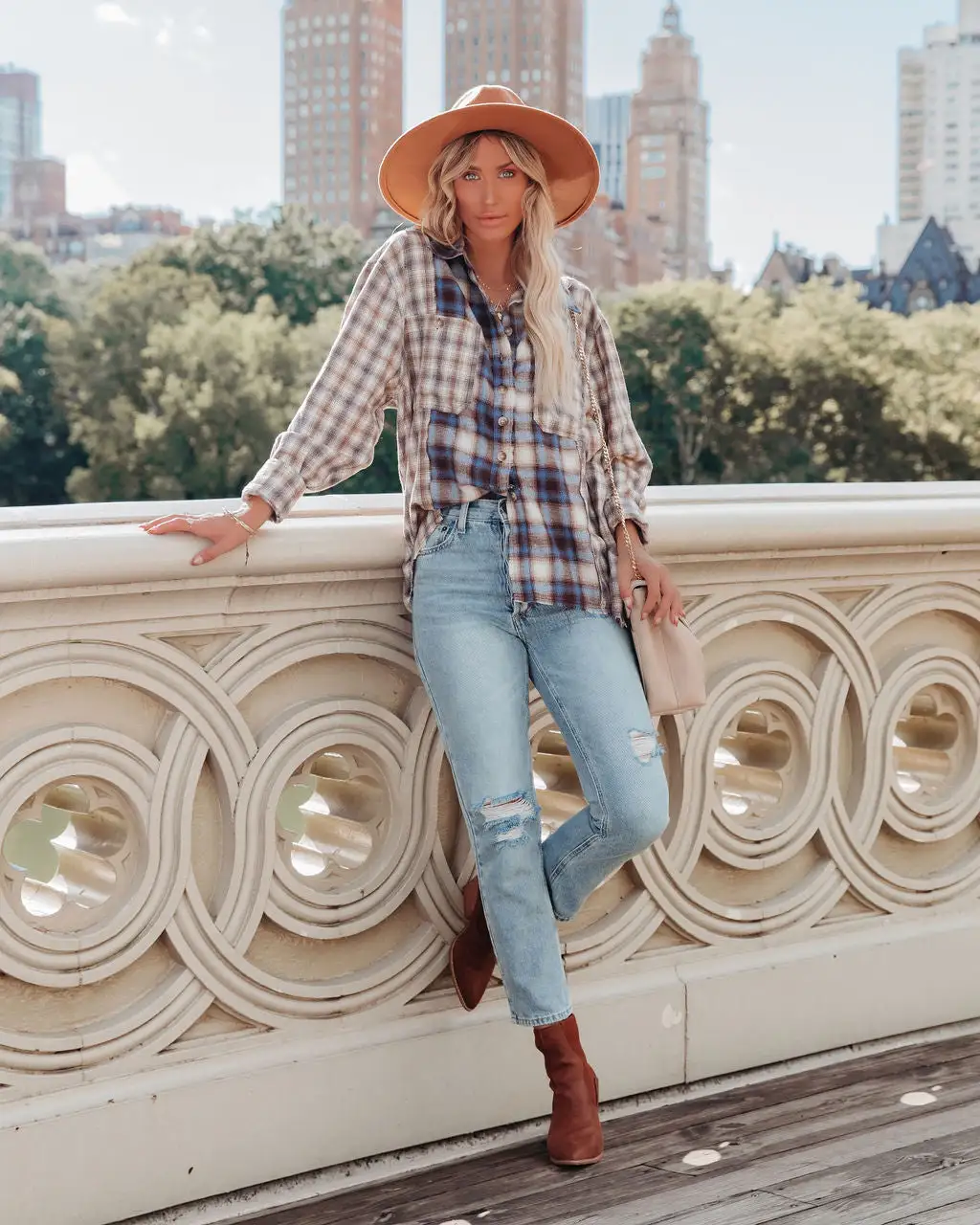 Veryl Cotton Frayed Plaid Button Down Top - FINAL SALE 3 Veryl Cotton Frayed Plaid Button Down Top - FINAL SALE - Image 3