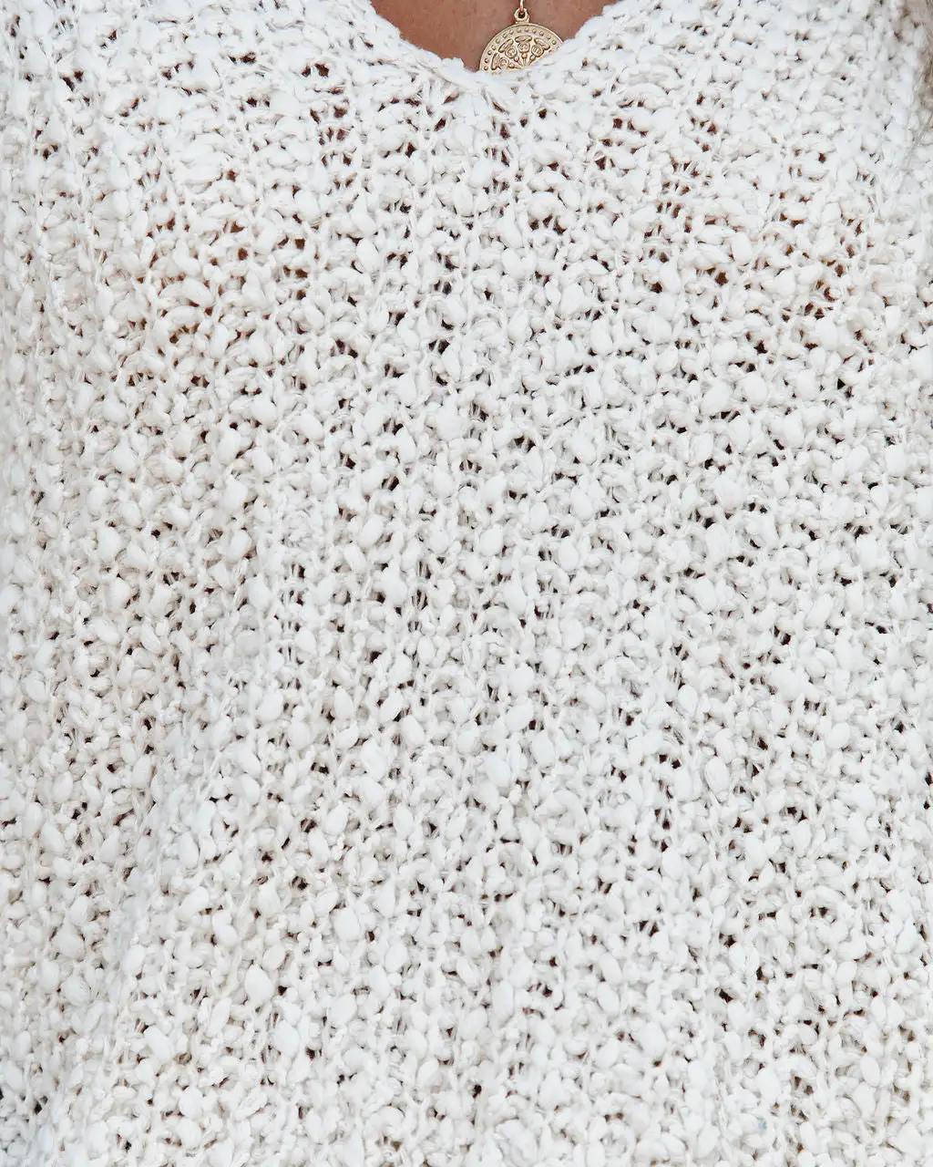 Warms My Soul Knit Sweater - Natural 2 Warms My Soul Knit Sweater - Natural - Image 2