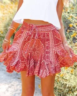 AAKA-001 Whitfield Paisley Ruffle Mini Skirt -clothes Sales whitfieldpaisleyruffleminiskirt21