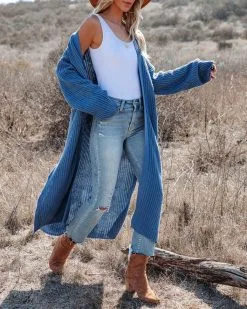 Your Own World Knit Duster Cardigan - Blue - LAST CHANCE 15 Your Own World Knit Duster Cardigan - Blue - LAST CHANCE -clothes Sales yourownworldknitdustercardiganblue45