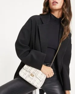 Amelia Crossbody Tweed Bag - White - LAST CHANCE -clothes Sales 02 AmeliaCrossbodyTweedBag White 0109