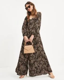 Ruthie Floral Tie Back Jumpsuit - Black - FINAL SALE 8 Ruthie Floral Tie Back Jumpsuit - Black - FINAL SALE -clothes Sales 02 RuthieFloralTieBackJumpsuit Black 0186