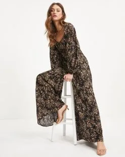 Ruthie Floral Tie Back Jumpsuit - Black - FINAL SALE 9 Ruthie Floral Tie Back Jumpsuit - Black - FINAL SALE -clothes Sales 02 RuthieFloralTieBackJumpsuit Black 0293