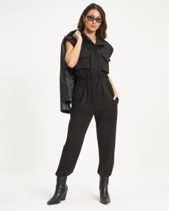 Stronger Than Ever Pocketed Jumpsuit - Black - FINAL SALE 9 Stronger Than Ever Pocketed Jumpsuit - Black - FINAL SALE -clothes Sales 07 StrongerThanEverPocketedJumpsuit Black 0947