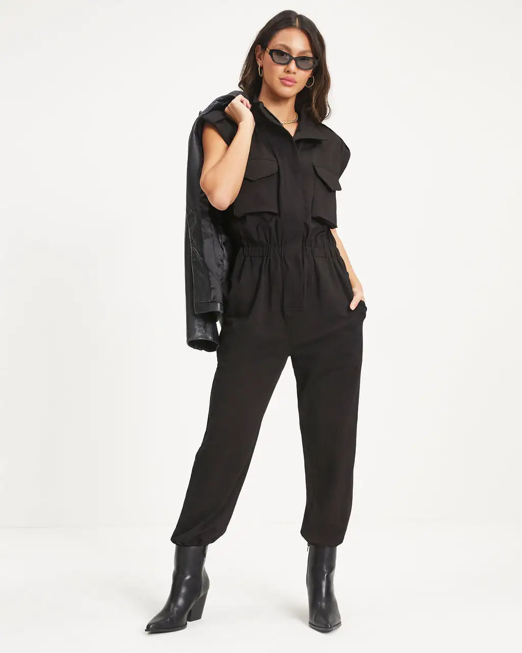 Stronger Than Ever Pocketed Jumpsuit - Black - FINAL SALE 5 Stronger Than Ever Pocketed Jumpsuit - Black - FINAL SALE - Image 5