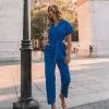 Dumbo Cotton Pocketed Denim Jumpsuit - Blue - FINAL SALE
