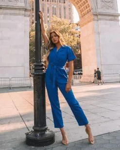 Dumbo Cotton Pocketed Denim Jumpsuit - Blue - FINAL SALE -clothes Sales 0L4A4712 045c1fa9 a489 4be4 8a60 3879ac1a7e8c