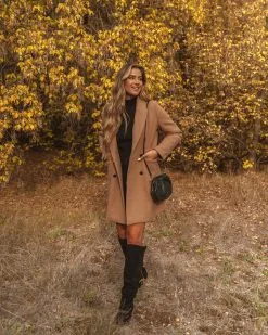 Elyanna Pocketed Coat - Camel - FINAL SALE -clothes Sales 0L4A7233