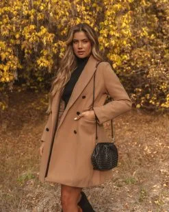 Elyanna Pocketed Coat - Camel - FINAL SALE -clothes Sales 0L4A7241