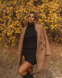 Elyanna Pocketed Coat - Camel - FINAL SALE -clothes Sales 0L4A7251