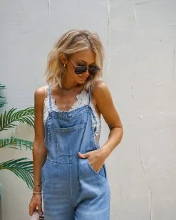 Quinto Cotton Chambray Jumpsuit - FINAL SALE -clothes Sales 1 110