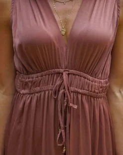 Vickilyn Slit Jumpsuit - Cinnamon - FINAL SALE -clothes Sales 1 63 ac504209 eb20 4f9e 8a45 261590eb588a