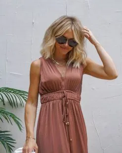 Vickilyn Slit Jumpsuit - Cinnamon - FINAL SALE -clothes Sales 1 64 299b85fe e602 422c 9dd6 e97bddf89974